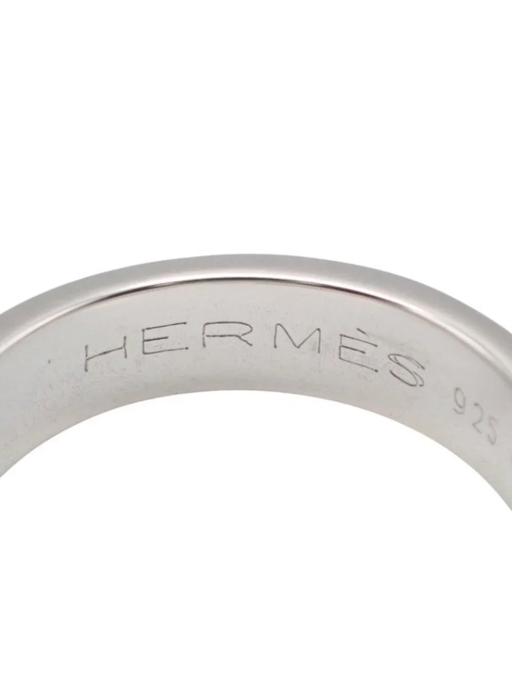 Hermes Ceinture Belt Ring 49 925 Sterling Silver Accessory